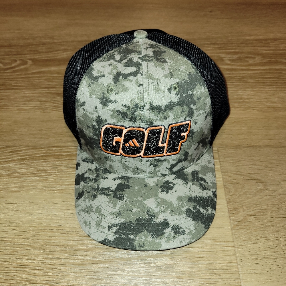 Adidas Golf Hat Low Pro Trucker 2023 Snapback Camo Front Black Mesh Back cap New